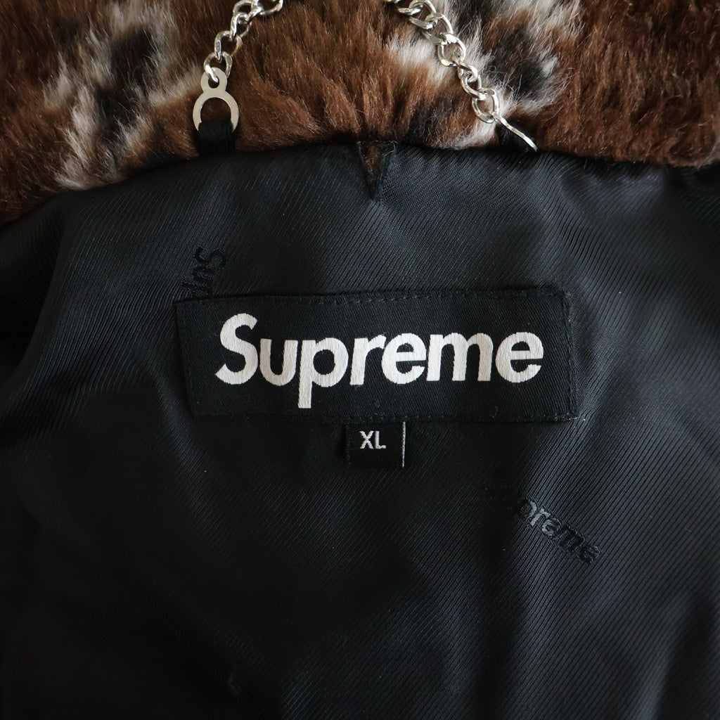 SUPREME(シュプリーム) 21SS Bandana Faux Fur Bomber Jacket 総柄 バンダナ ファー ボンバージャケット ブラウン