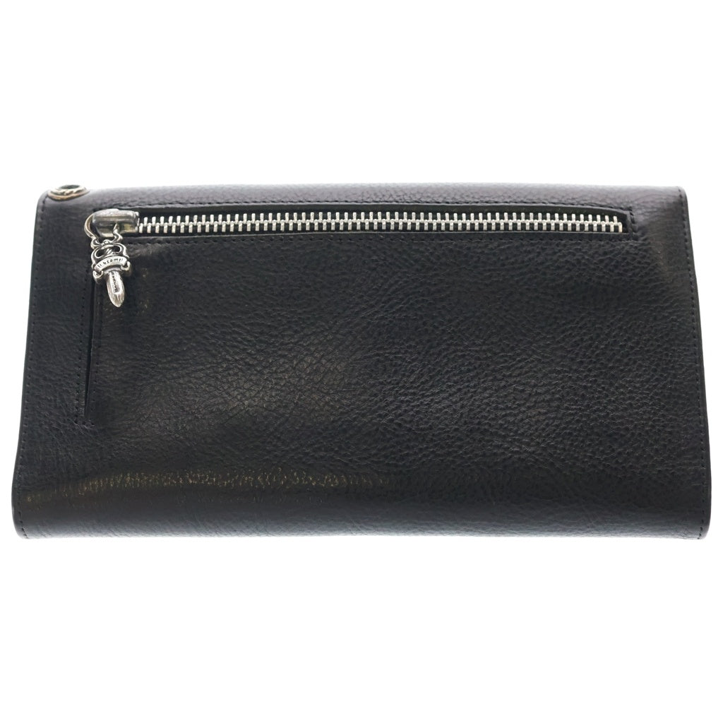 CHROME HEARTS(クロムハーツ) WAVE ウェーブ レザーウォレット 財布 ブラックBCA375