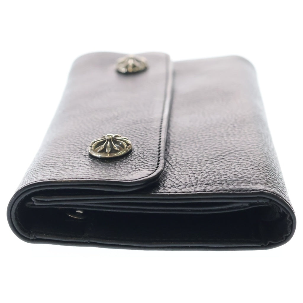 CHROME HEARTS(クロムハーツ) WAVE ウェーブ レザーウォレット 財布 ブラックBCA375