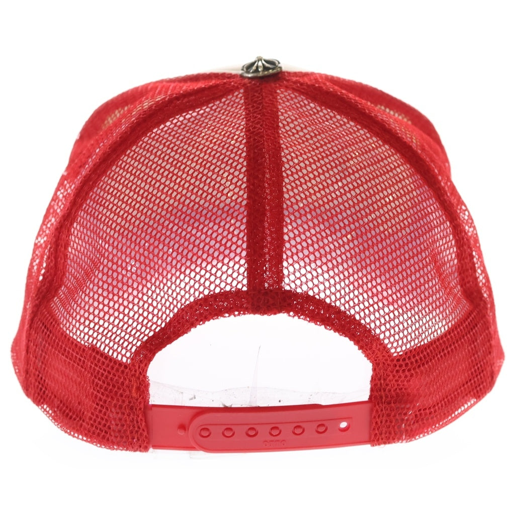 CHROME HEARTS(クロムハーツ) TRUCKER CAP FUCK トラッカー メッシュキャップ ファック 帽子 ホワイト/レッド