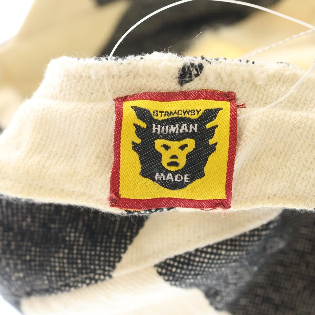 HUMAN MADE(ヒューマンメイド) ×MUHLBAUER CAP PINSTRIPE ミュール バウアー 別注 ピンストライプキャップ 帽子 アイボリー/グレー