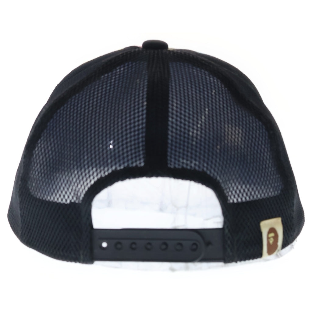 A BATHING APE(アベイシングエイプ) Multi Camo NYC Logo Mesh Cap マルチカモ ニューヨーク ロゴ メッシュキャップ ブラック/マルチ 001CPJ201008M