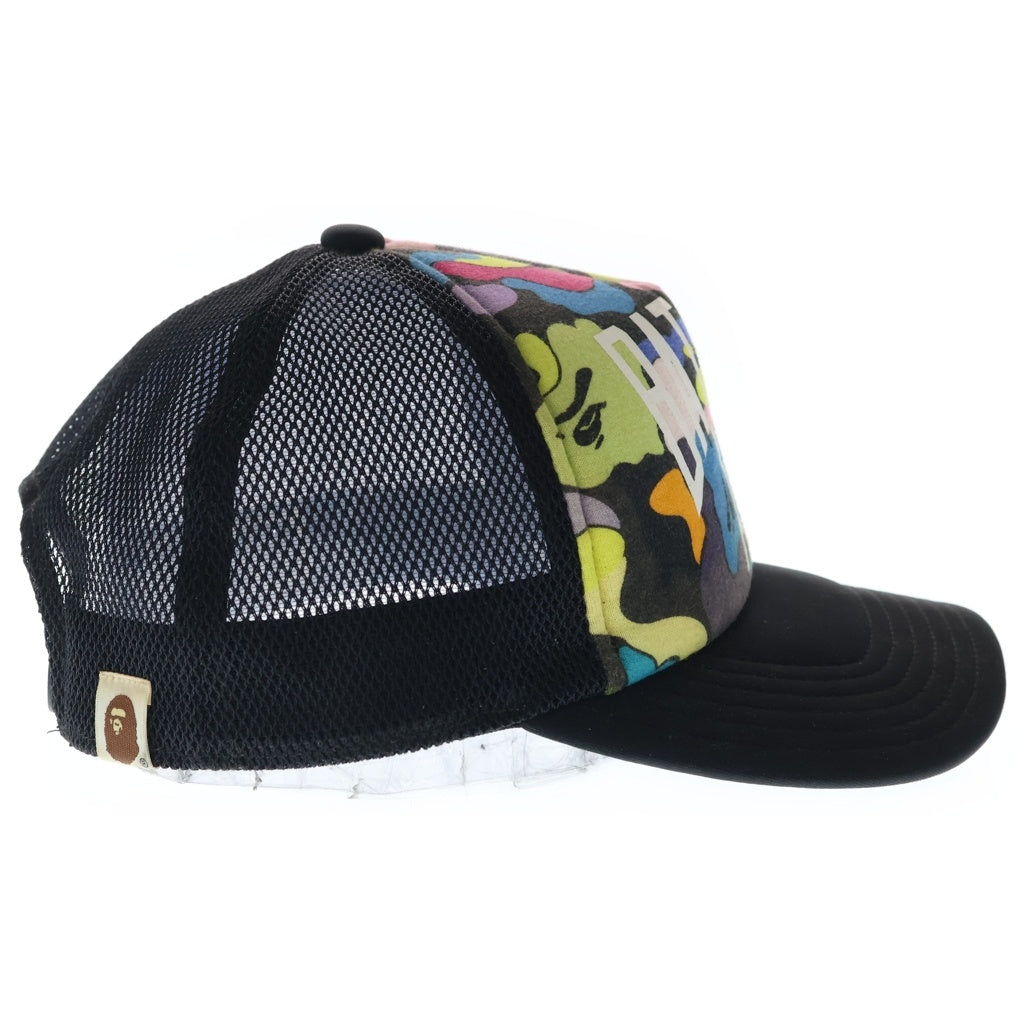 A BATHING APE(アベイシングエイプ) Multi Camo NYC Logo Mesh Cap マルチカモ ニューヨーク ロゴ メッシュキャップ ブラック/マルチ 001CPJ201008M