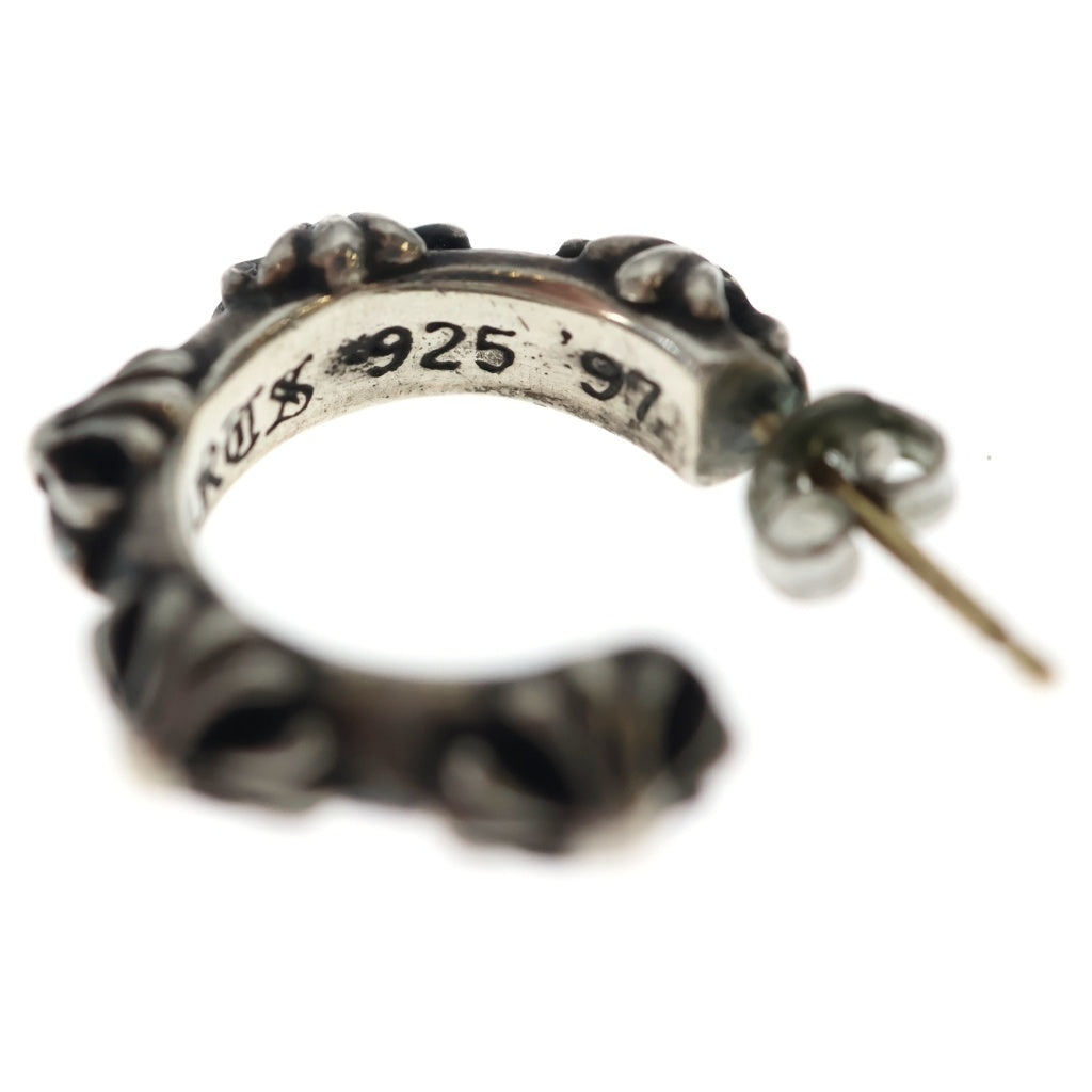 CHROME HEARTS(クロムハーツ) HOOP CROSS クロスバンド フープピアス シルバー BCA100