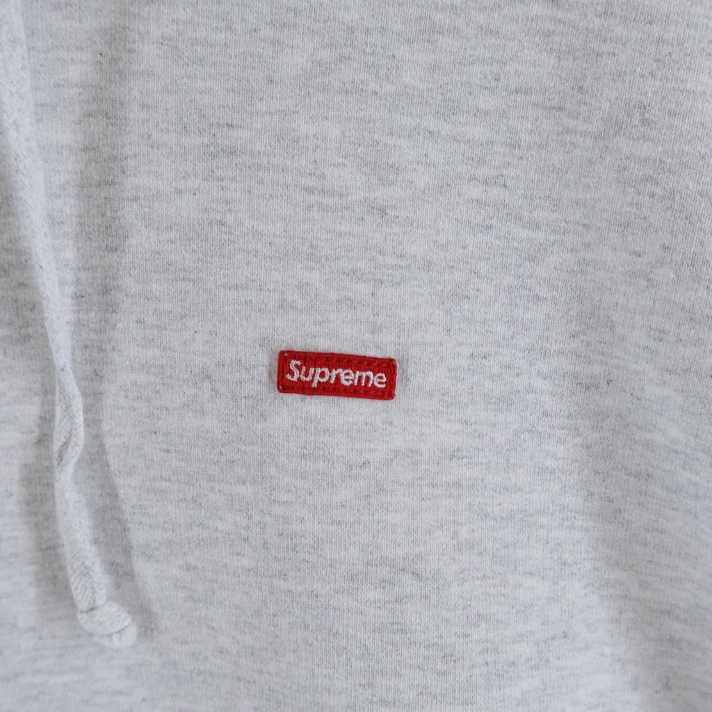 SUPREME(シュプリーム) 23AW Small Box Drawcord Hooded Sweatshirt スモールボックスロゴ スウェット プルオーバーパーカー グレー