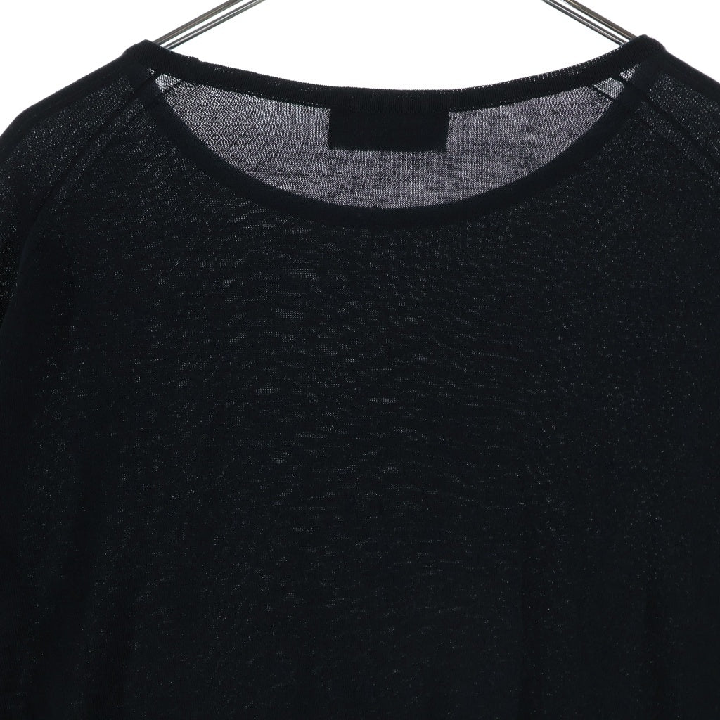 JOHN SMEDLEY(ジョンスメドレー) コットン クルーネック半袖Tシャツ カットソー ブラック