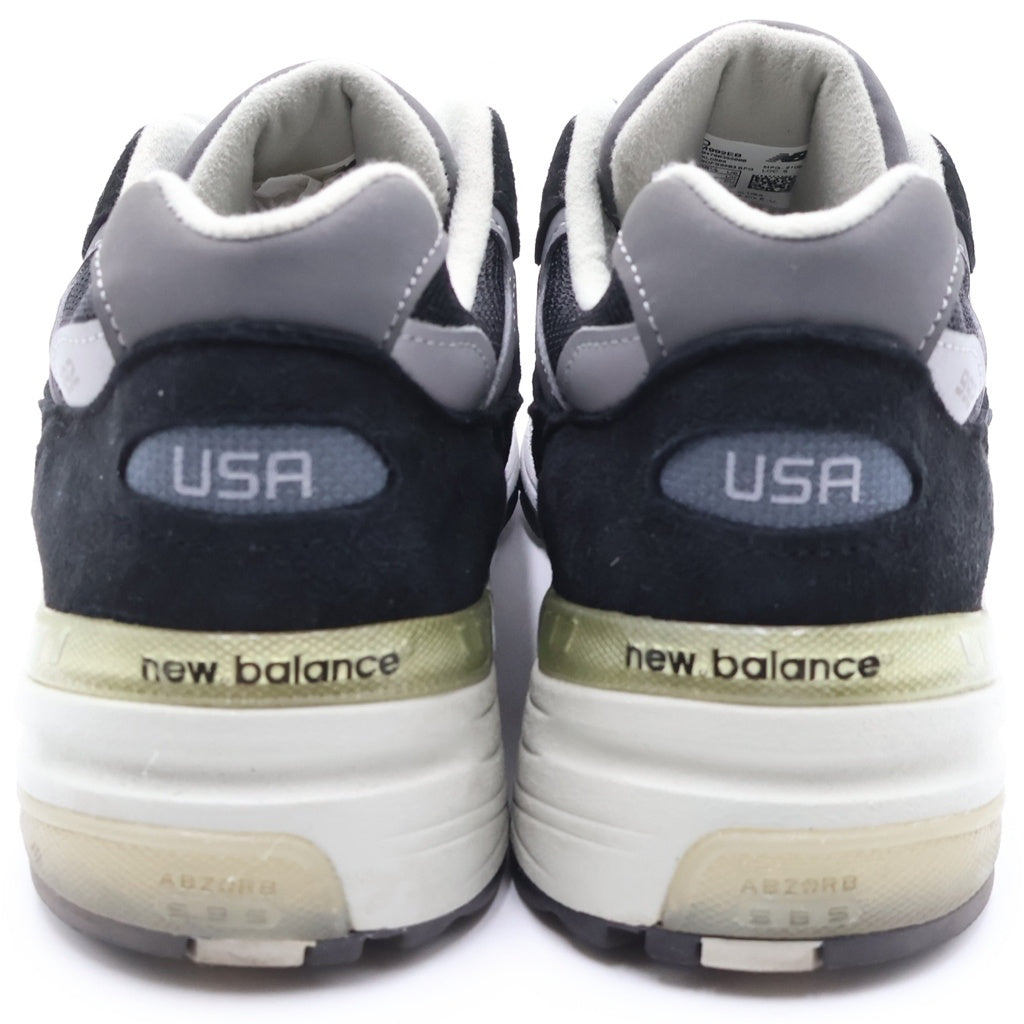 New Balance(ニューバランス) M992EB スウェード メッシュ ローカットスニーカー ブラック US8.5/26.5cm