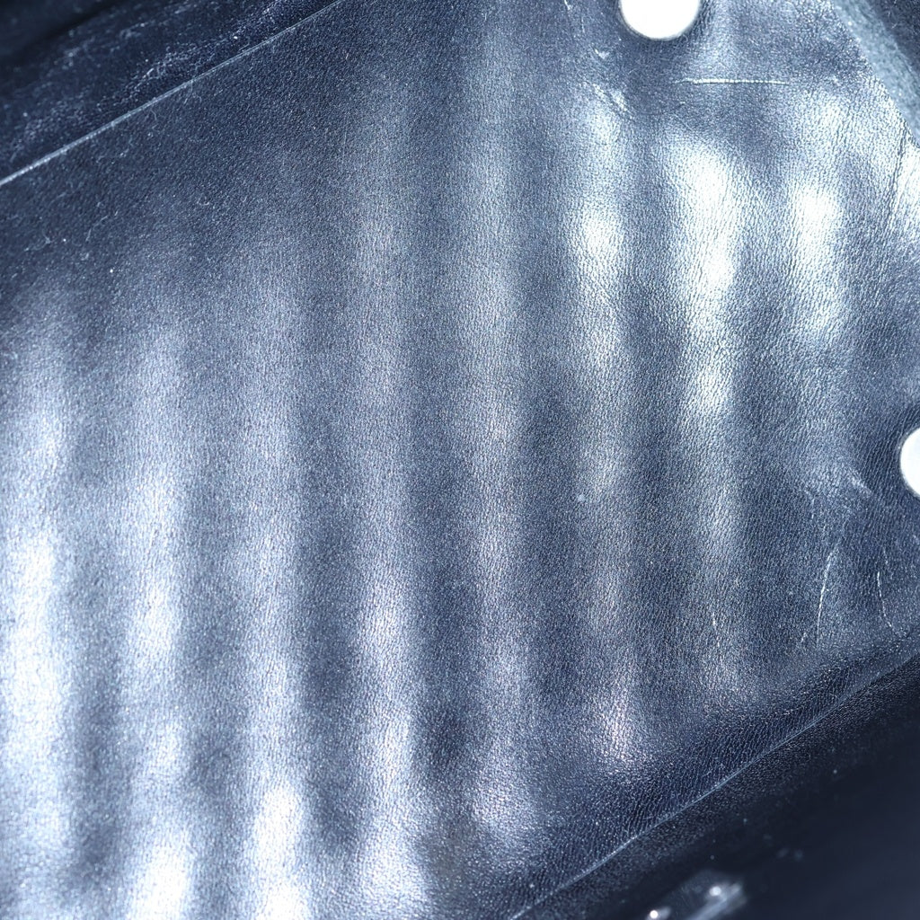MASU(エムエーエスユー) LEATHER CAKE BAG キルティングレザー ケーキ ハンドバッグ ブラック M25F9OJ008 レディース