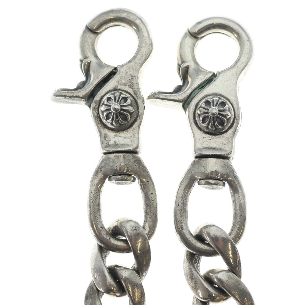 CHROME HEARTS(クロムハーツ) CLASSIC SHORT-T/ 2クリップショートクラシック ウォレットチェーン シルバー BCA068