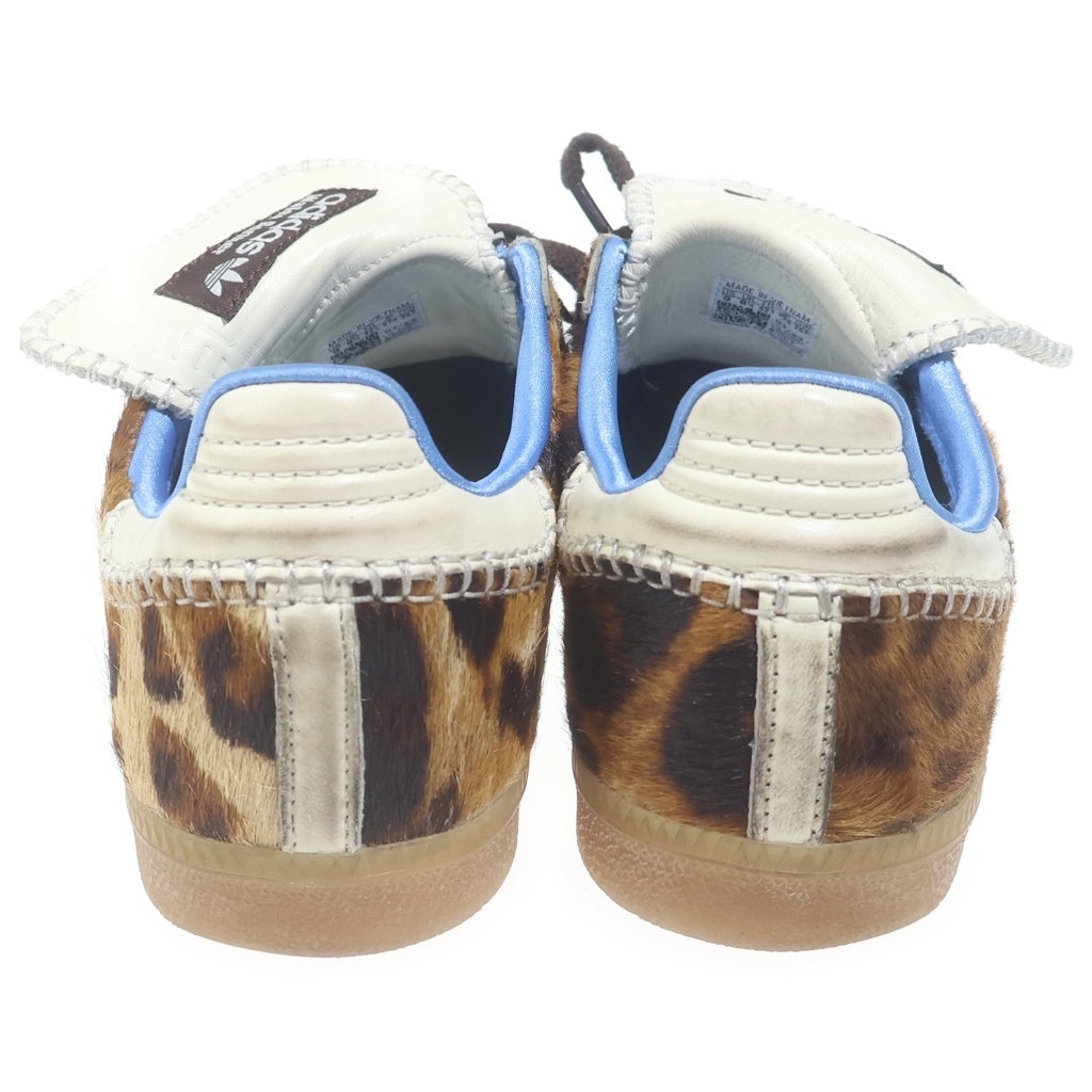 adidas(アディダス) ×WALES BONNER SAMBA PONY LEO LOW Leopard ウェールズボナー サンバ ポニー レオパード ローカットスニーカー ブラウン/ベージュ US9/27cm IE0578