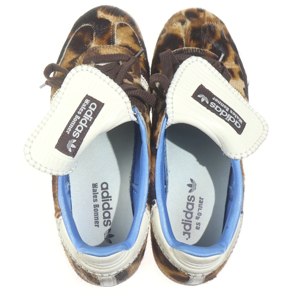 adidas(アディダス) ×WALES BONNER SAMBA PONY LEO LOW Leopard ウェールズボナー サンバ ポニー レオパード ローカットスニーカー ブラウン/ベージュ US9/27cm IE0578