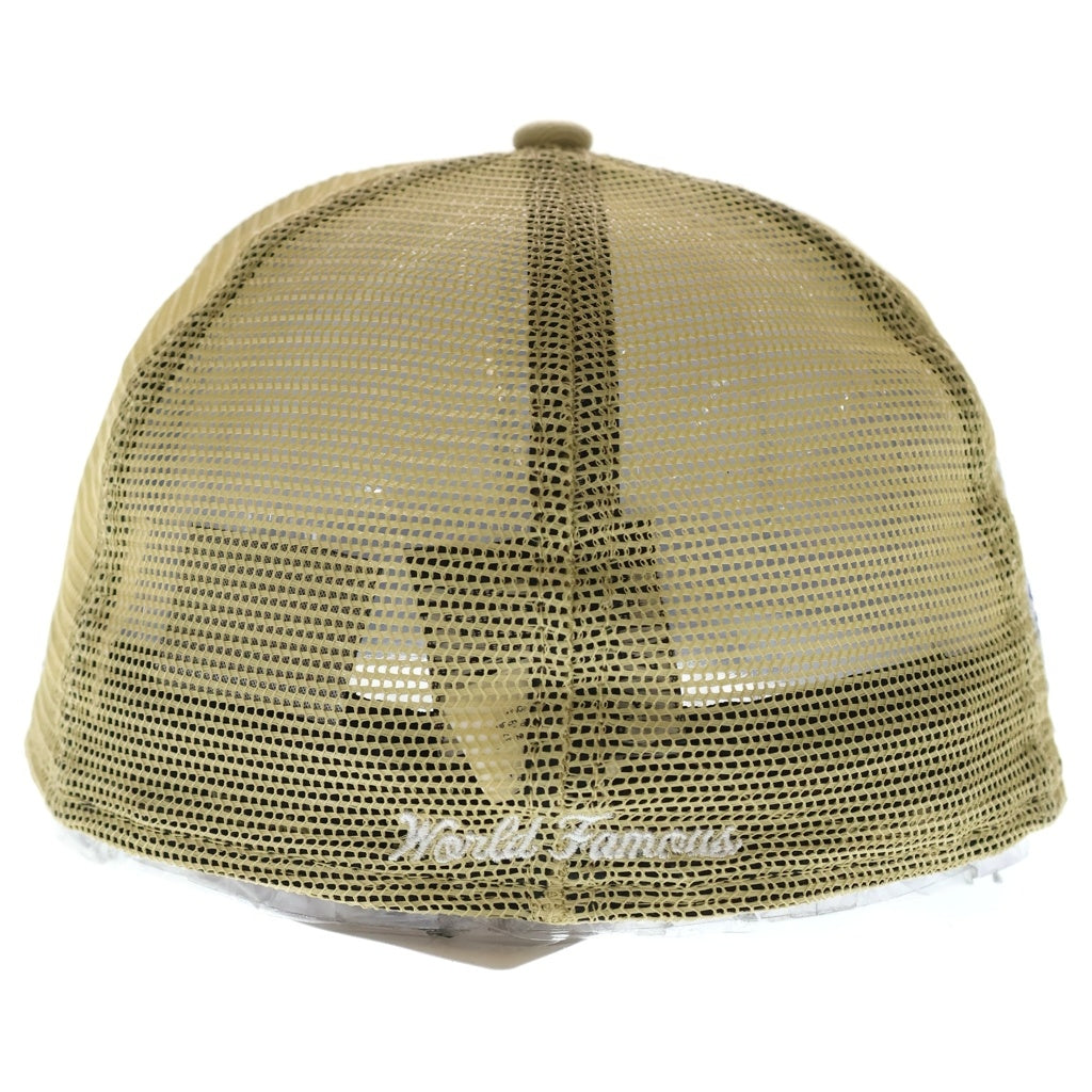 SUPREME(シュプリーム) 24SS ×NEW ERA Box Logo Mesh Back ニューエラ ボックスロゴ メッシュ バック 6パネル ベースボールキャップ 帽子 ライトゴールド