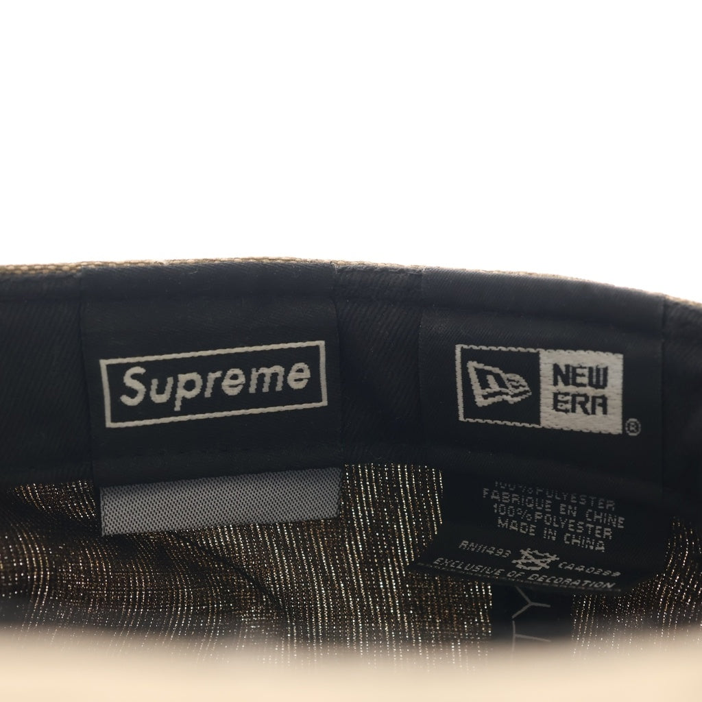 SUPREME(シュプリーム) 18SS ×NEW ERA Monogram Box Logo ニューエラ モノグラム ボックスロゴ 6パネルキャップ 帽子 ブラウン