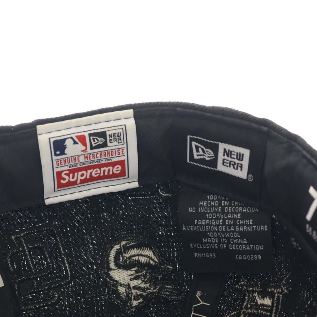SUPREME(シュプリーム) 20SS ×NEW ERA MLB Box Logo Cap ニューエラ メジャーリーグ ボックスロゴ 6パネルキャップ 帽子 ブラック