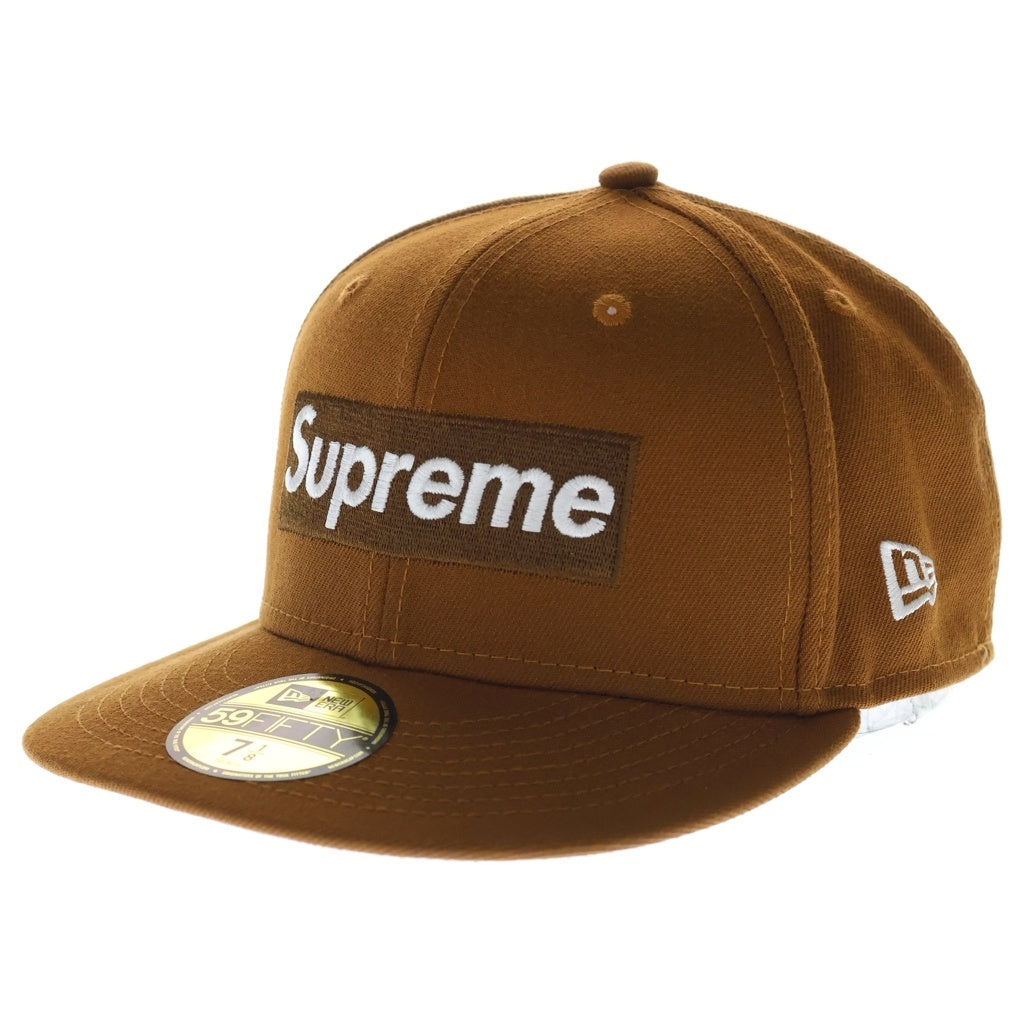 SUPREME(シュプリーム) 22AW ×NEW ERA Money Box Logo ニューエラ マネー ボックスロゴ 6パネルキャップ 帽子 ブラウン