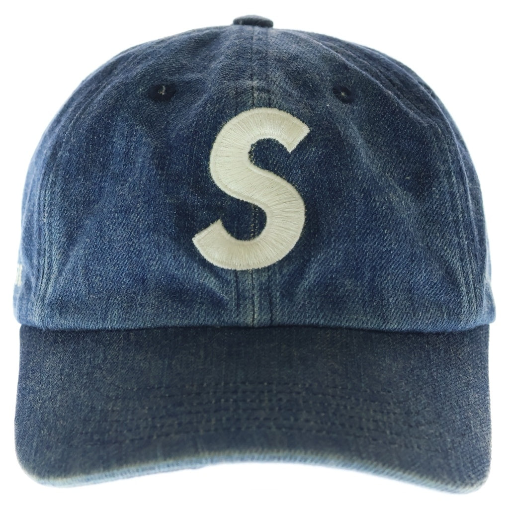 SUPREME(シュプリーム) 22SS Kevlar Denim S Logo 6-Panel ケブラー デニム Sロゴ 6パネルキャップ 帽子 インディゴ