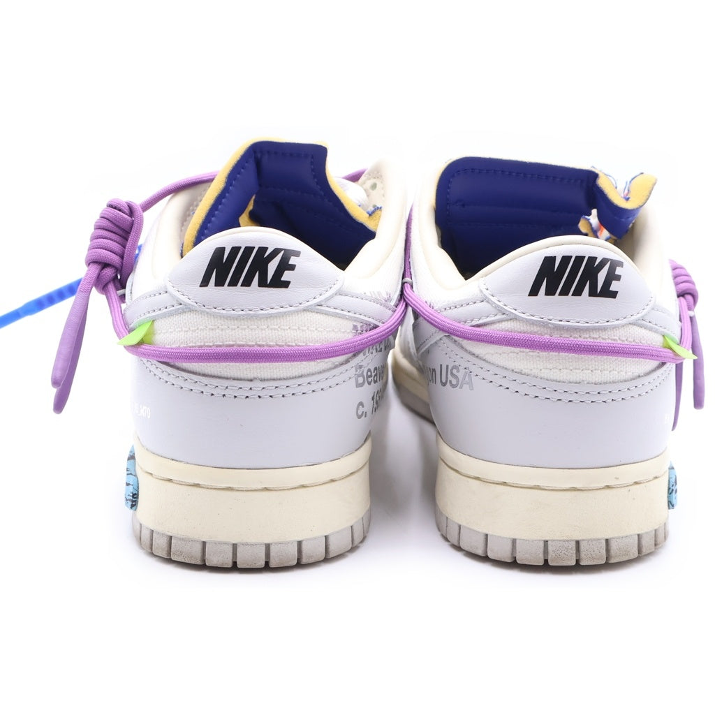 NIKE(ナイキ) ×OFF-WHITE DUNK LOW 1 OF 50 LOT.48 オフホワイト ダンク ローカットスニーカー ホワイト/グレー US9/27.0cm DM1602-107