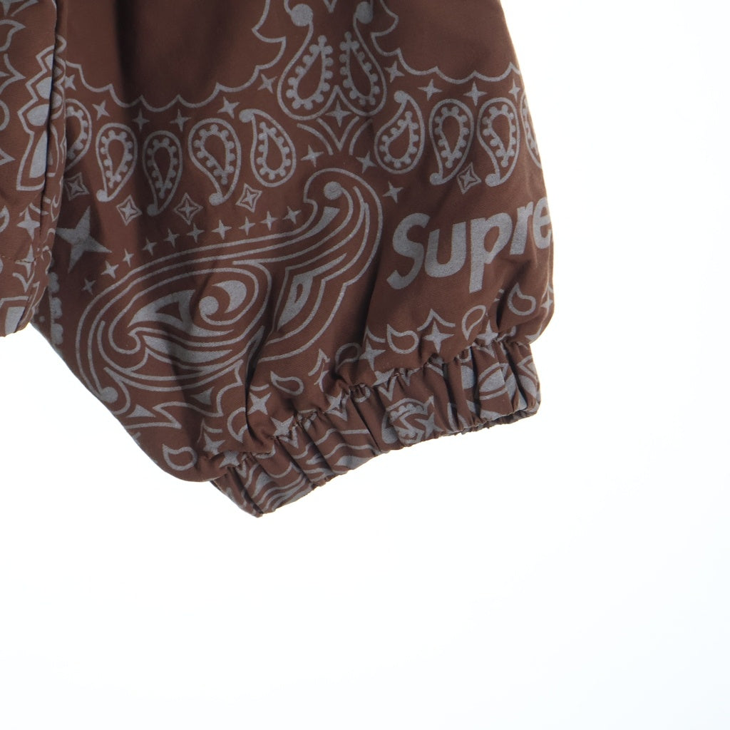 SUPREME(シュプリーム) 26SS Refrecive Bandana Anorak Jacket レフレクティブ バンダナ ハーフジップ ナイロンジャケット ブラウン