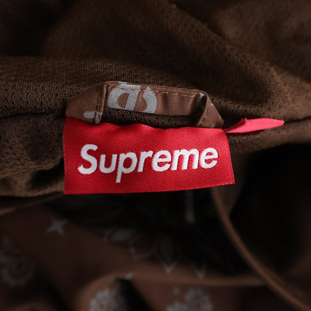 SUPREME(シュプリーム) 26SS Refrecive Bandana Anorak Jacket レフレクティブ バンダナ ハーフジップ ナイロンジャケット ブラウン