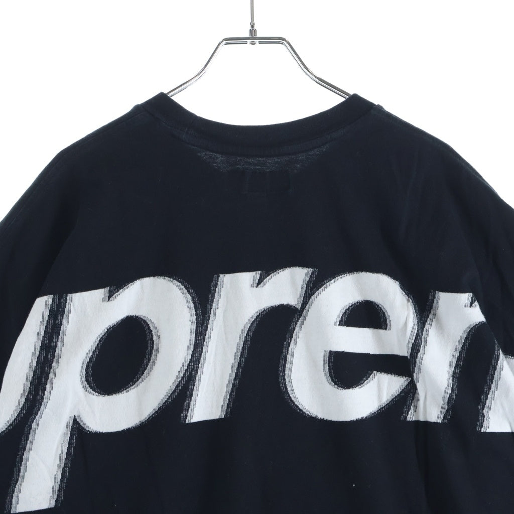 SUPREME(シュプリーム) 25SS Intarsia S/S Top バックロゴプリント 半袖Tシャツ カットソー ブラック