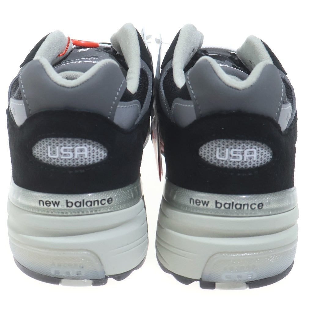 New Balance(ニューバランス) U992BK SUEDE MESH LOW CUT SNEAKER スエード メッシュ ローカットスニーカー ブラック/グレー US8.5/26.5cm