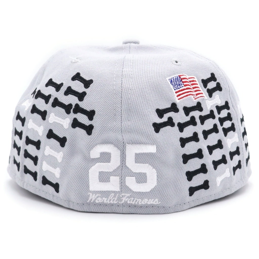 SUPREME(シュプリーム) 25AW ×NEW ERA Bones Box Logo Cap ニューエラ ボーンズ ボックスロゴ ベースボールキャップ グレー 38455NEW-JP-H46