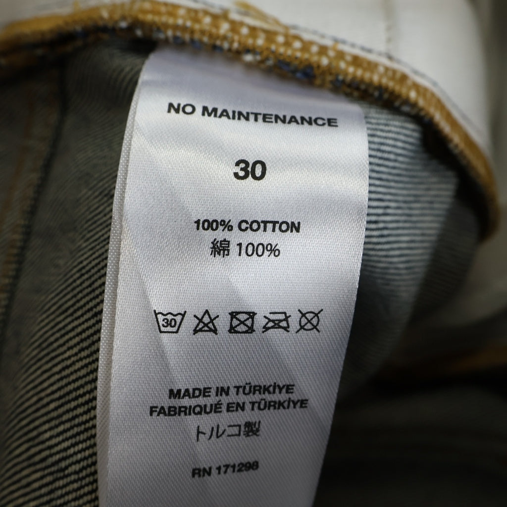NO BRAND(ノーブランド) NO MAINTENANCE ノーメンテナンス CARPENTER SHORTS ボタンフライ カーペンターショーツ デニムハーフパンツ インディゴ