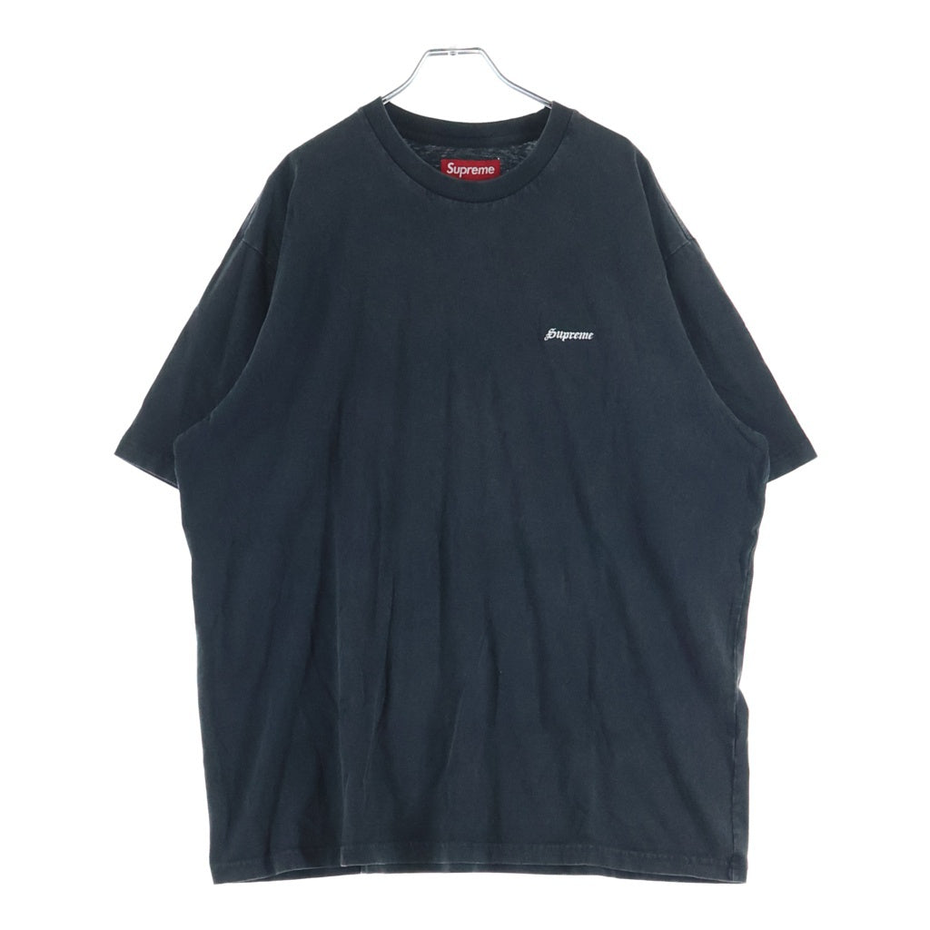 SUPREME(シュプリーム) 26SS Washed S/S Top ウォッシュ加工 ロゴ刺繍 クルーネック 半袖Tシャツ カットソー ブラック