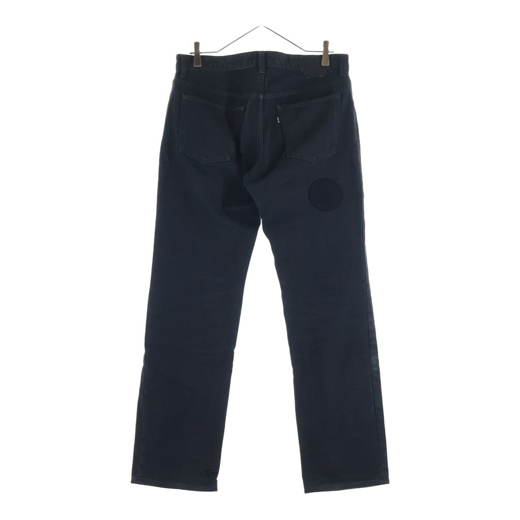 NUMBER (N)INE(ナンバーナイン) 04AW GIVE期 PATCH DAMAGE JEANS ギブ期 ハートパッチ付き ジップフライ デニムパンツ インディゴブラック
