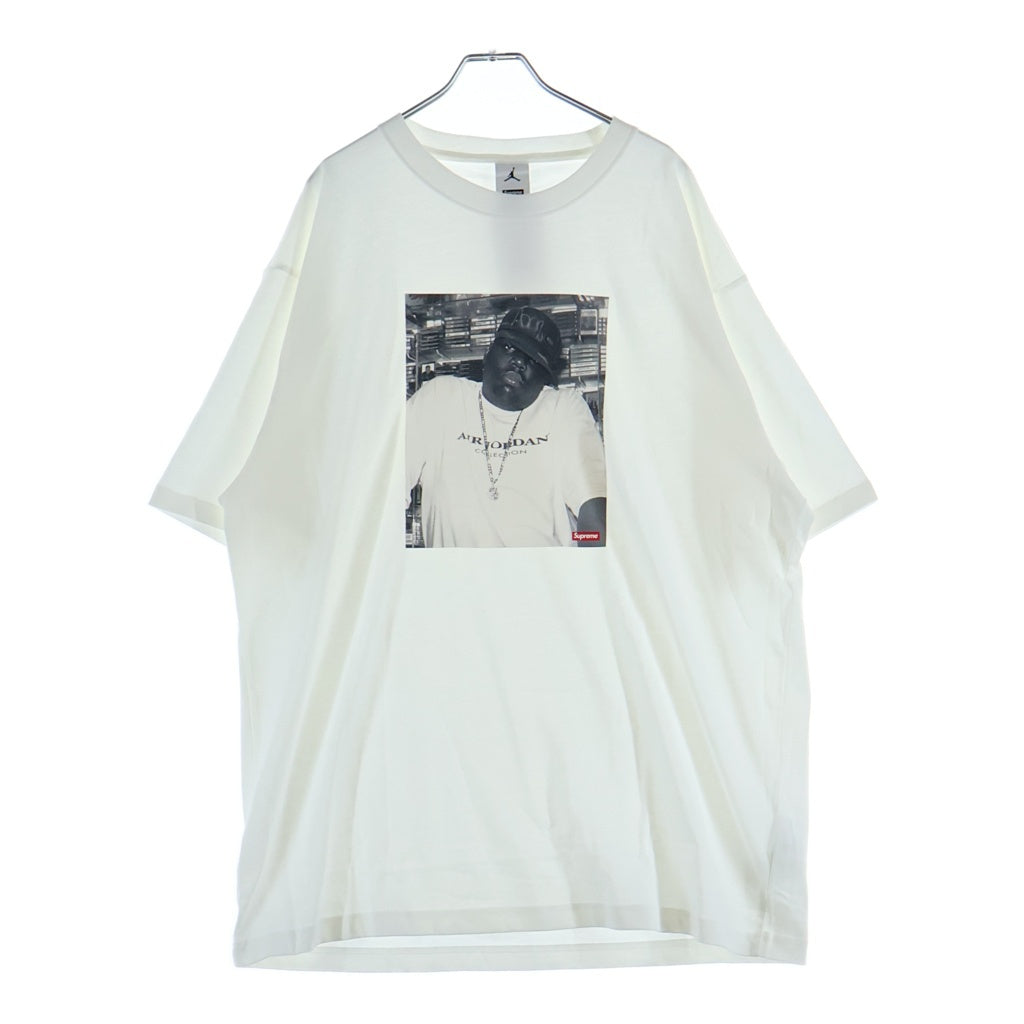 SUPREME(シュプリーム) 24AW Jordan Biggie S/S Top ジョーダン ビギー クルーネック 半袖Tシャツ カットソー ホワイト HJ8385-010