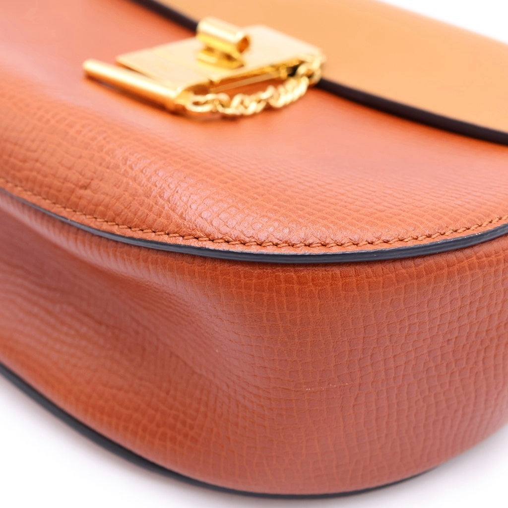Chloe(クロエ) DREW CROSS BODY GD金具 レザー ショルダーバッグ ブラウン レディース