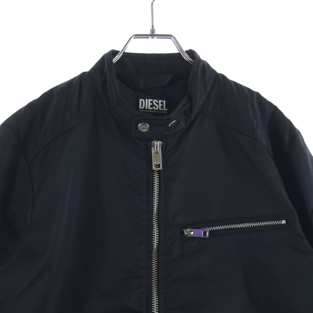DIESEL(ディーゼル) J-GLORY ナイロン ライダースジャケット ブラック 00SKL8