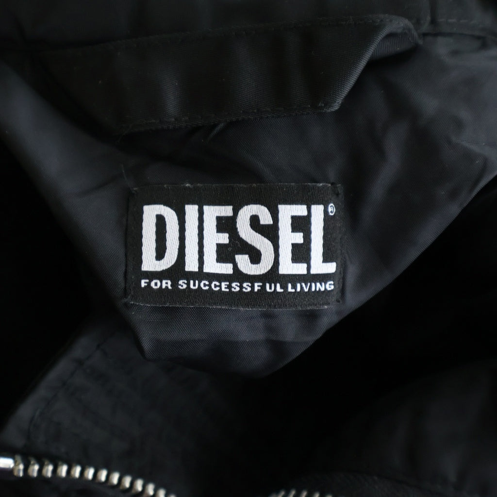 DIESEL(ディーゼル) J-GLORY ナイロン ライダースジャケット ブラック 00SKL8