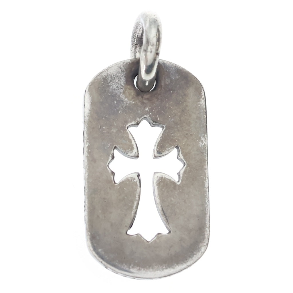 CHROME HEARTS(クロムハーツ) D TAG SML CO CRS カットアウトクロスドッグタグ スモール ペンダントトップ シルバー BCA242
