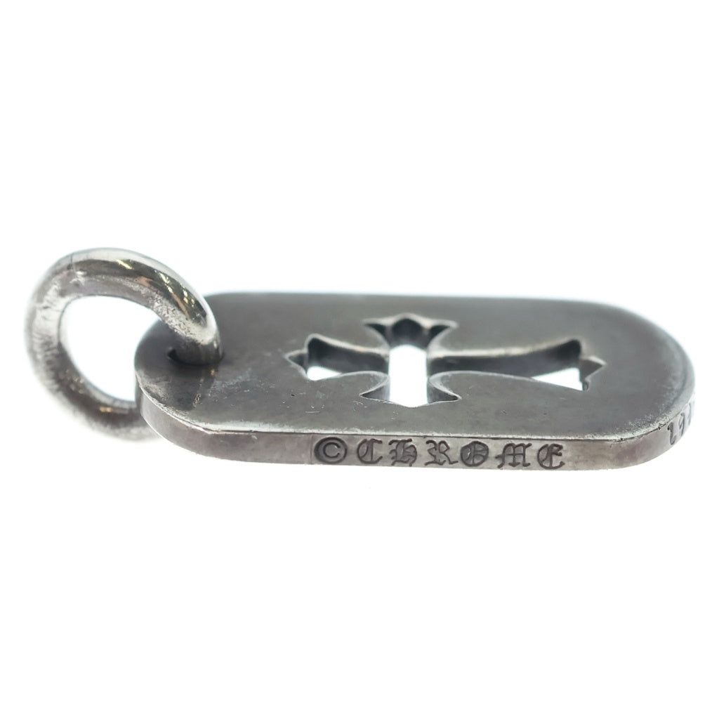 CHROME HEARTS(クロムハーツ) D TAG SML CO CRS カットアウトクロスドッグタグ スモール ペンダントトップ シルバー BCA242