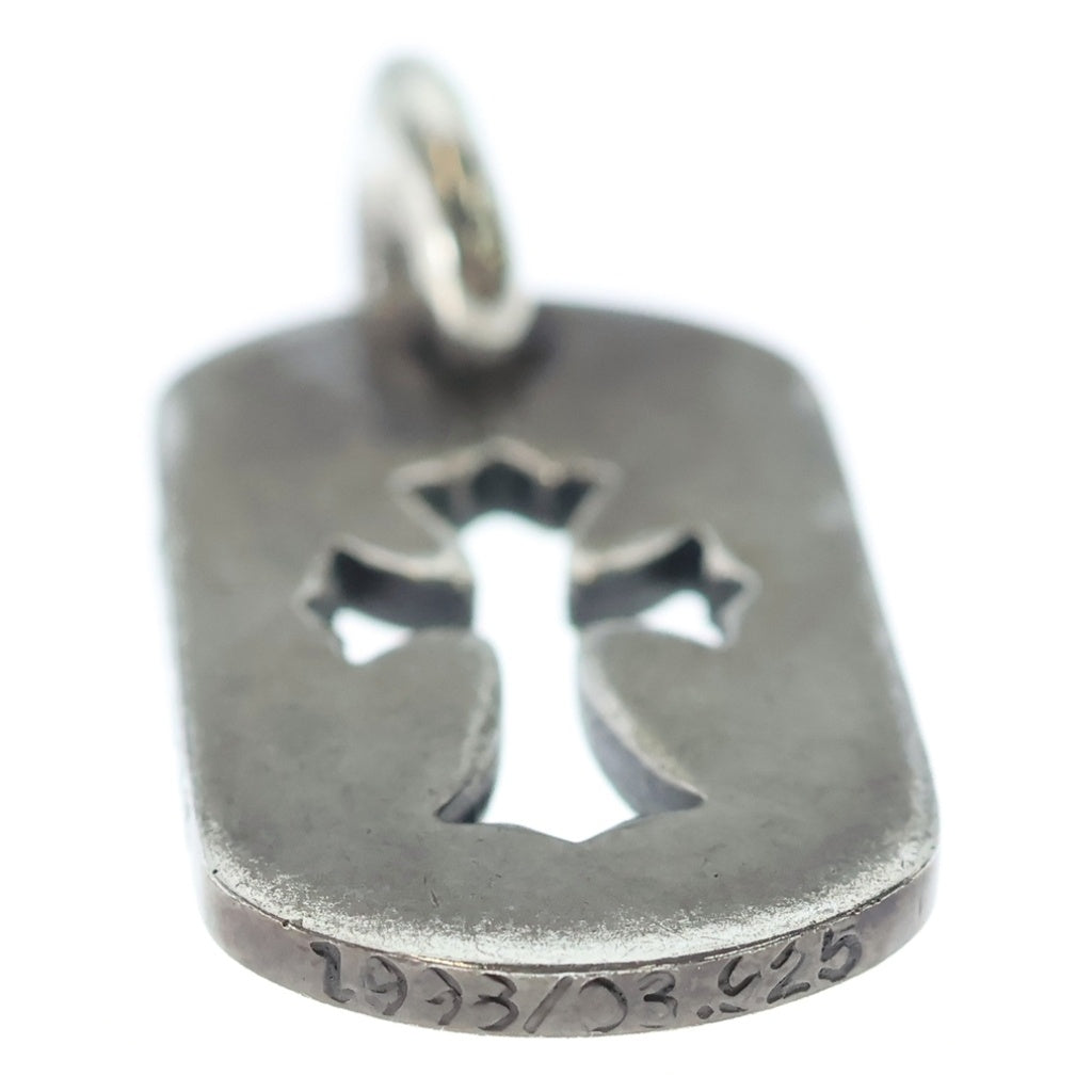 CHROME HEARTS(クロムハーツ) D TAG SML CO CRS カットアウトクロスドッグタグ スモール ペンダントトップ シルバー BCA242