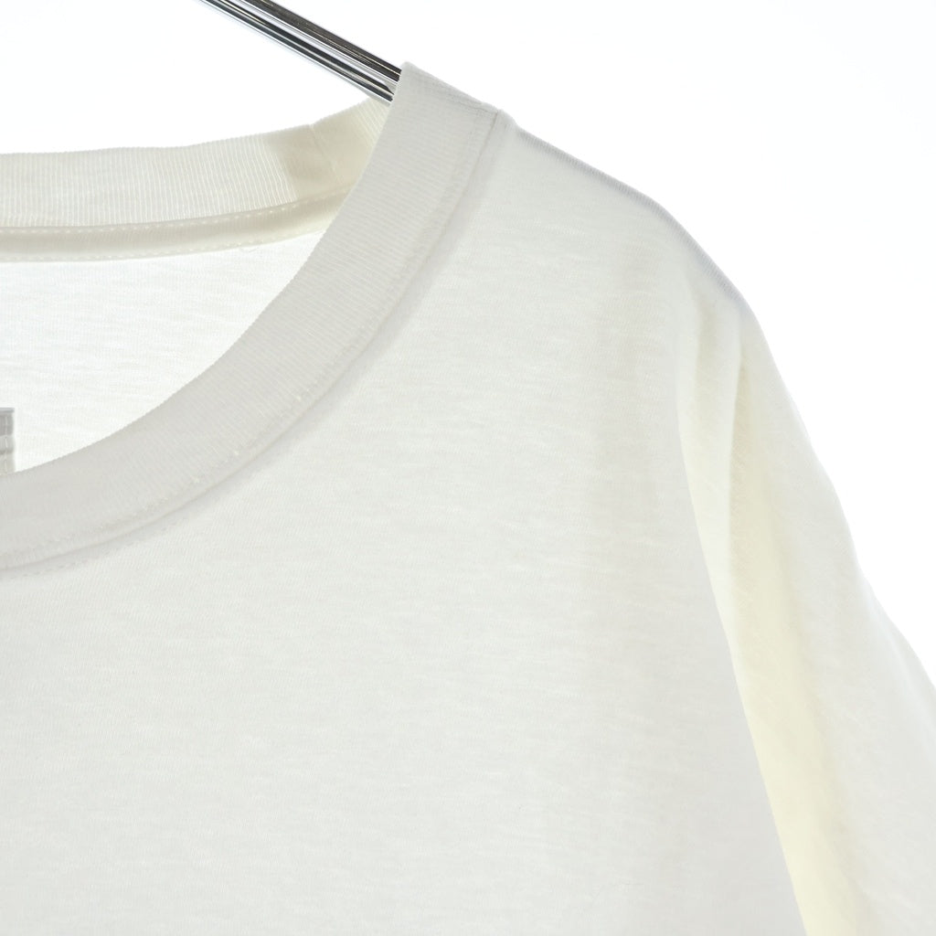 doublet(ダブレット) THREE DIMENSION フロントプリント 半袖Tシャツ カットソー ホワイト 19AW31CS143-1