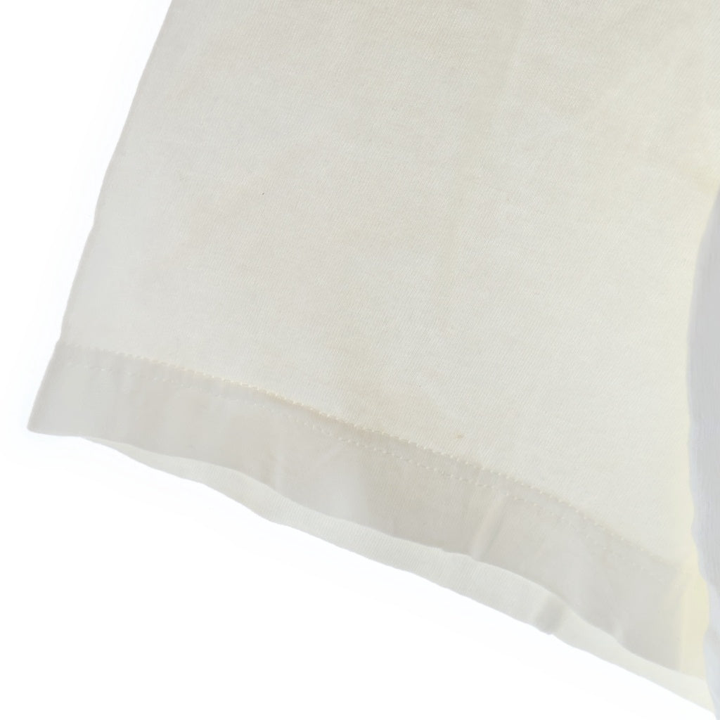 doublet(ダブレット) THREE DIMENSION フロントプリント 半袖Tシャツ カットソー ホワイト 19AW31CS143-1