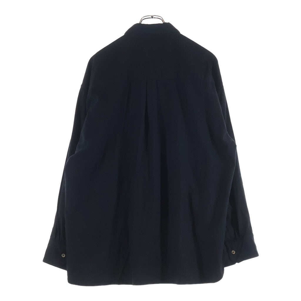 Stein(シュタイン) OVERSIZED DOWN PAT SHIRT オーバーサイズ コットン長袖シャツ ブラック ST.320-2