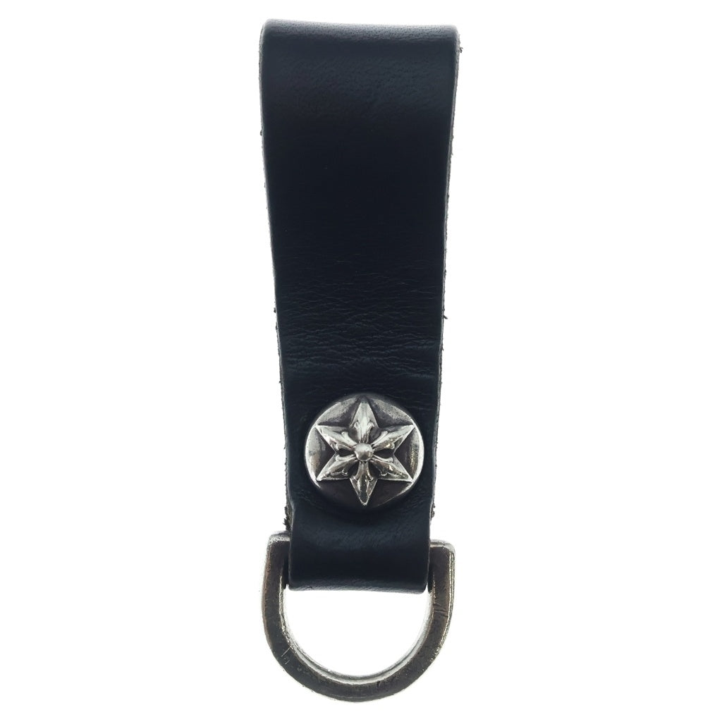 CHROME HEARTS(クロムハーツ) BELT LOOP D RING Dリング スターボールベルトループ ブラック/シルバー