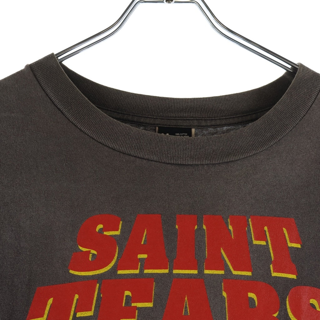 SAINT MICHAEL(セントマイケル) 22SS ×DENIM TEARS SS TEE デニムティアーズ ダメージ加工半袖Tシャツ カットソー グレー SM-S22-0000-063