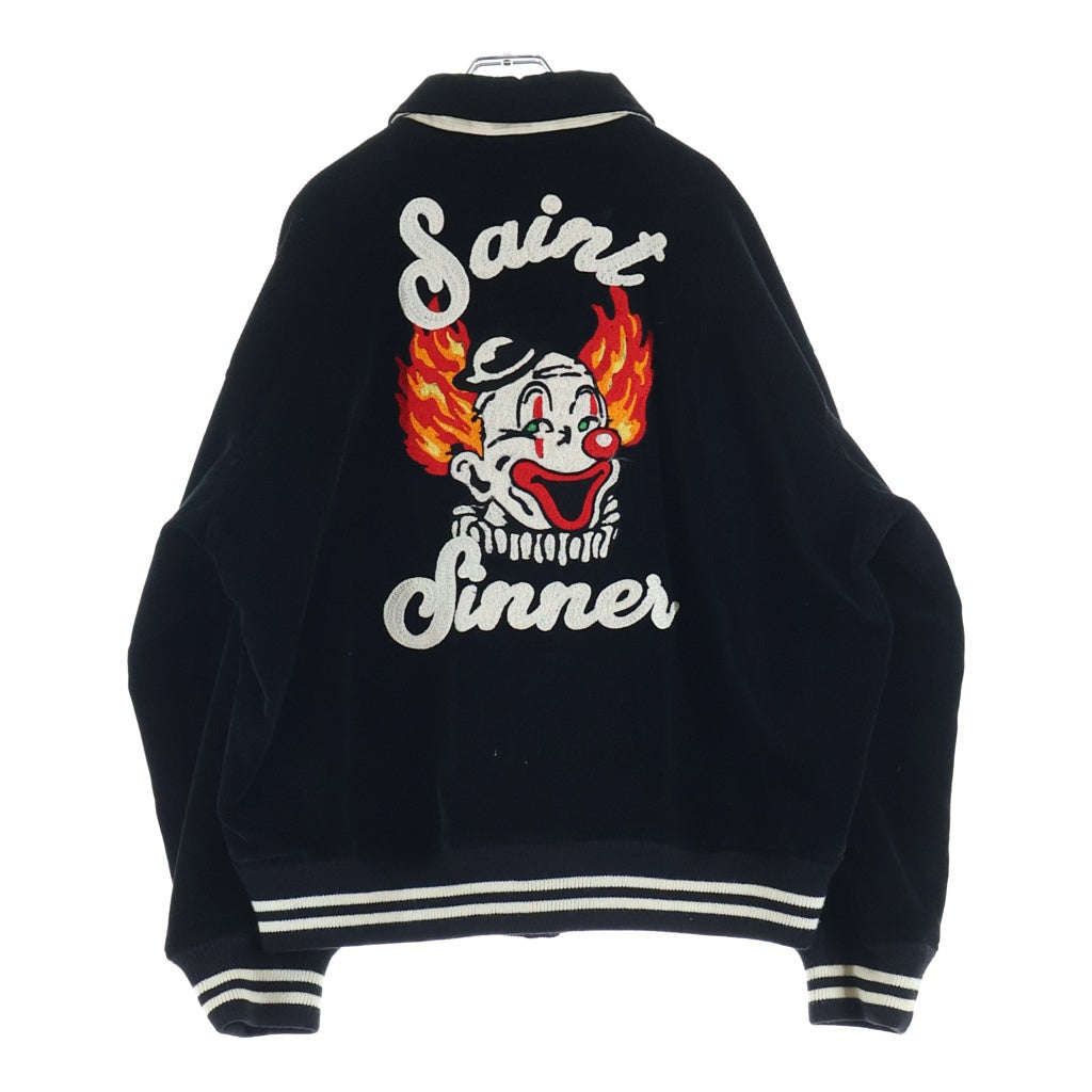 SAINT MICHAEL(セントマイケル) 21AW CORDUROY JACKET 両面チェーンステッチ コーデュロイ ジャケット ブルゾン ブラック SM-A21-0000-041