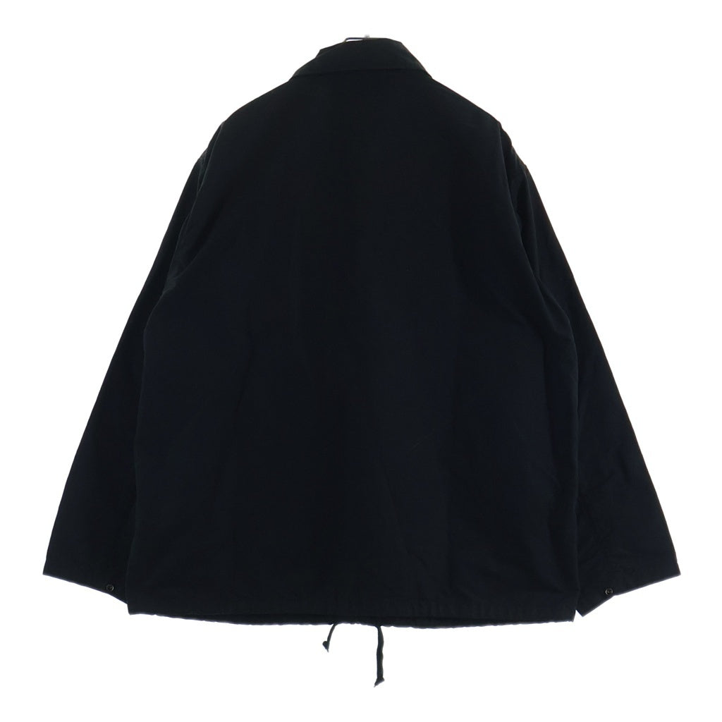 COMOLI(コモリ) COACH JACKET パラフィンコーティング コットンナイロン コーチジャケット ブラック K01-01003