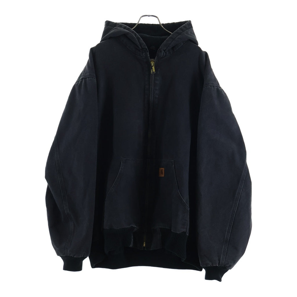 CARHARTT(カーハート) 10S Active Jacket メキシコ製 裏地キルティング フーディー アクティブジャケット ブラック J130-BLK