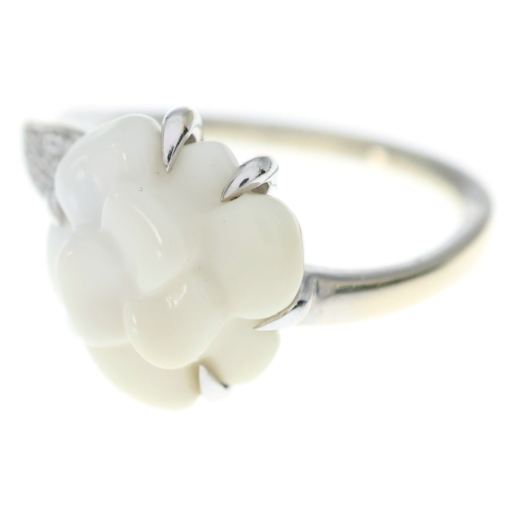 CHANEL(シャネル) K18 Camellia Ring カメリアリング 指輪 ホワイト