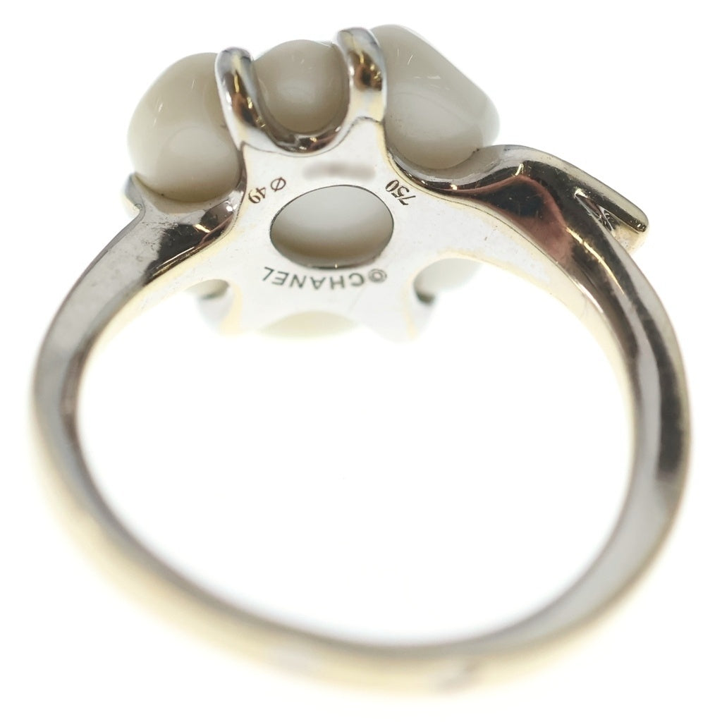 CHANEL(シャネル) K18 Camellia Ring カメリアリング 指輪 ホワイトゴールド レディース