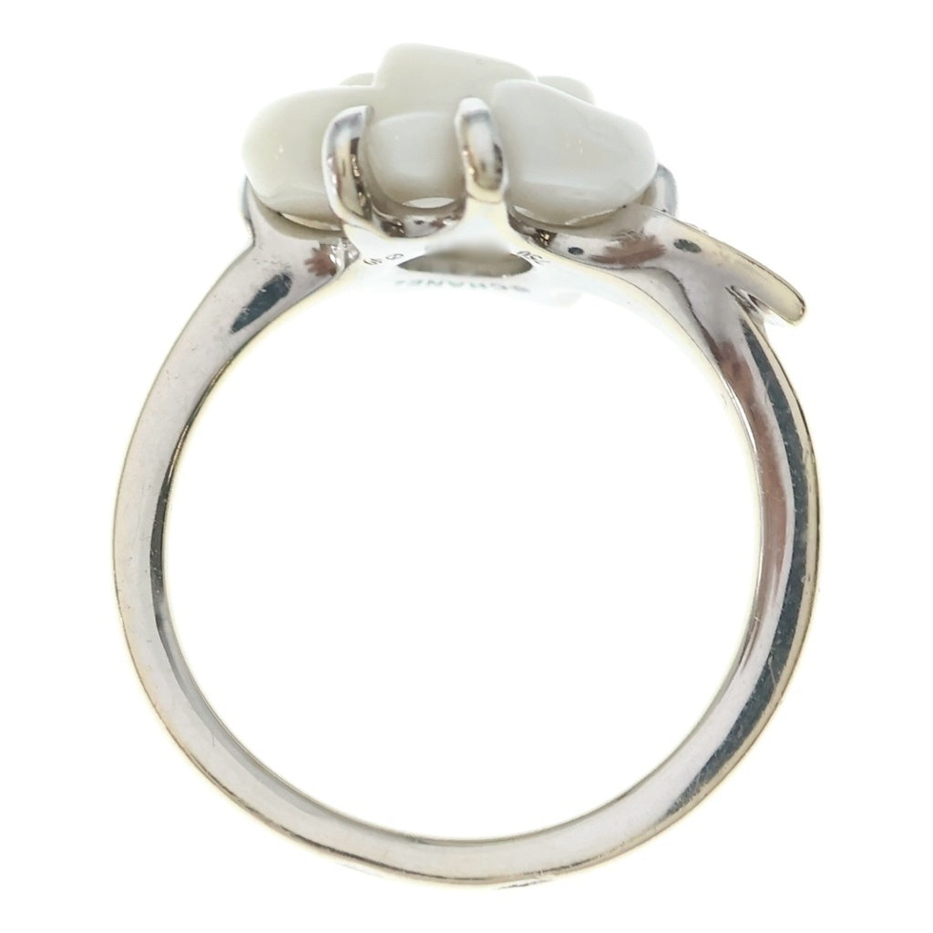 CHANEL(シャネル) K18 Camellia Ring カメリアリング 指輪 ホワイトゴールド レディース