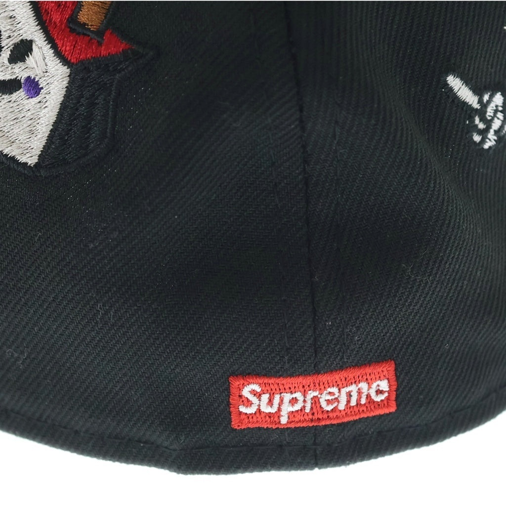 SUPREME(シュプリーム) 22SS × NEW ERA ニューエラ Characters S Logo キャラクターズ エスロゴ ベースボールキャップ 帽子 ブラック G2704242022