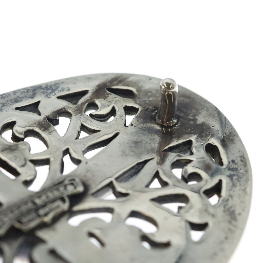 CHROME HEARTS(クロムハーツ) CLASSIC OVAL CROSS LARGE BUCKLE クラシックオーバル クロス ラージ バックル シルバー
