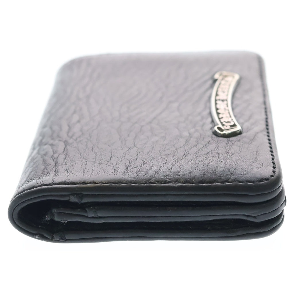 CHROME HEARTS(クロムハーツ) CRD CSE3PKTWDV1 アーチロゴプレート3ポケットレザーカードケース ブラック